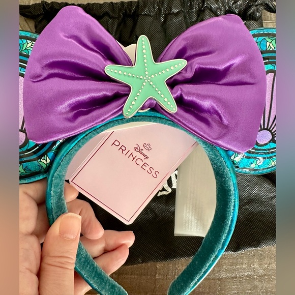 Loungefly Disney Princess Stained Glass Collection: Little Mermaid Ariel Ears - Picture 4 of 9